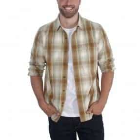 ESSENTIAL PLAID SHIRT L/S O.WALNUT S 104331.213