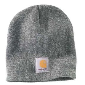 A205 ACRYLIC KNIT HAT HEATHER GREY OFA